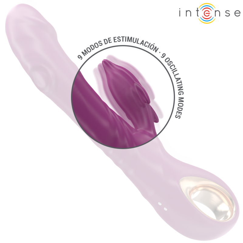 INTENSE - HALLE VIBRATEUR MULTIFONCTION AVEC LANGUE STIMULANTE DAUPHIN VIOLET INTENSE FUN