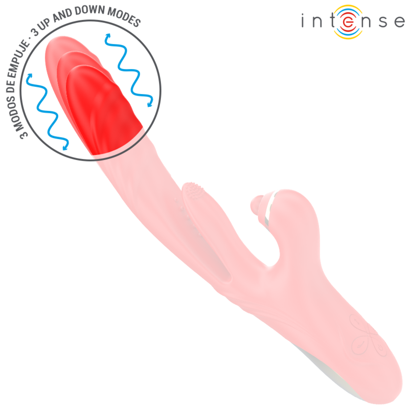 INTENSE - ROSALIA VIBRATEUR MULTIFONCTION 3 EN 1 ROUGE INTENSE FUN
