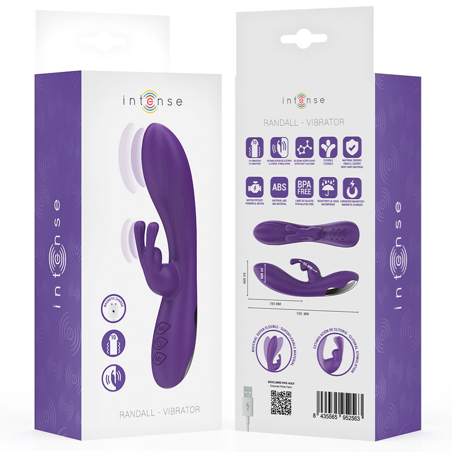 INTENSE - RANDALL VIBRATEUR RABBIT 10 VIBRATIONS VIOLET INTENSE FUN