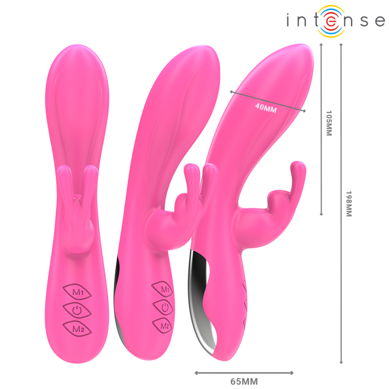 INTENSE - RANDALL VIBRATEUR RABBIT 10 VIBRATIONS ROSE INTENSE FUN