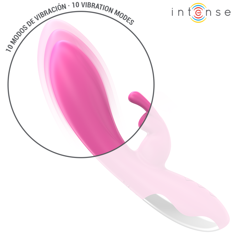 INTENSE - RANDALL VIBRATEUR RABBIT 10 VIBRATIONS ROSE INTENSE FUN