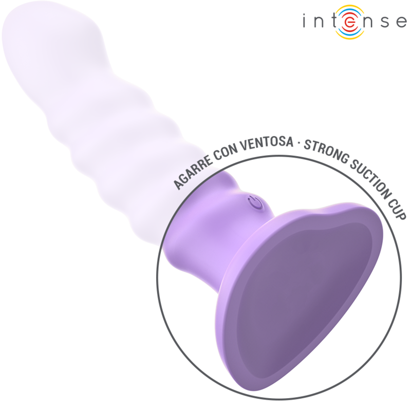 INTENSE - BRENDA VIBRATEUR TAILLE M DESIGN SPIRALE 10 VIBRATIONS VIOLET TÉLÉCOMMANDE INTENSE FUN