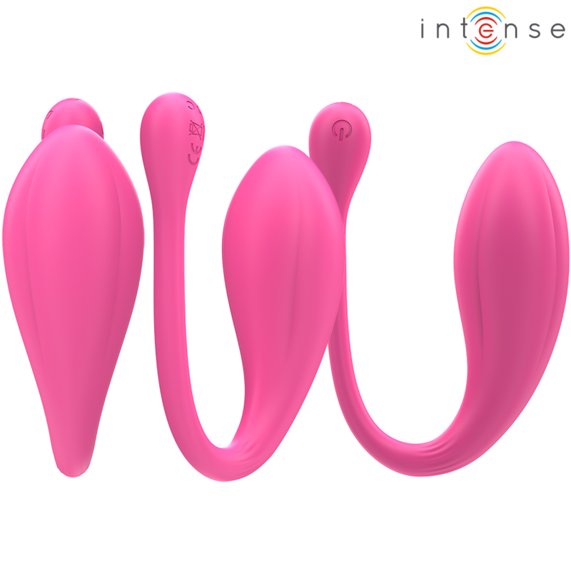 INTENSE - JANICE U VIBRATEUR DOUBLE STIMULATION 10 VIBRATIONS ROSE TÉLÉCOMMANDE INTENSE COUPLES TOYS
