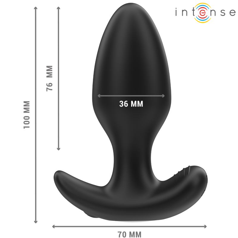 INTENSE - JOEY ANAL PLUG 10 VIBRATIONS NOIR TÉLÉCOMMANDE INTENSE ANAL TOYS