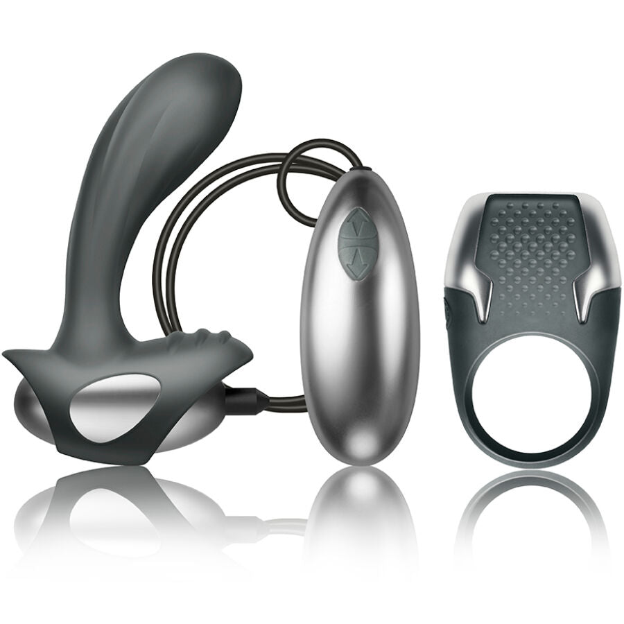 CLIMAXIMUM - KIT EXCITE ANNEAU PÉNITENTIAIRE + MASSEUR DE PROSTATE À FIL CLIMAXIMUM