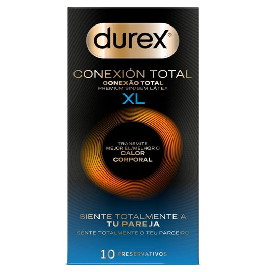 DUREX - CONNEXION TOTALE XL ULTRA FINE PLUS SANS LATEX 10 UNITÉS DUREX CONDOMS