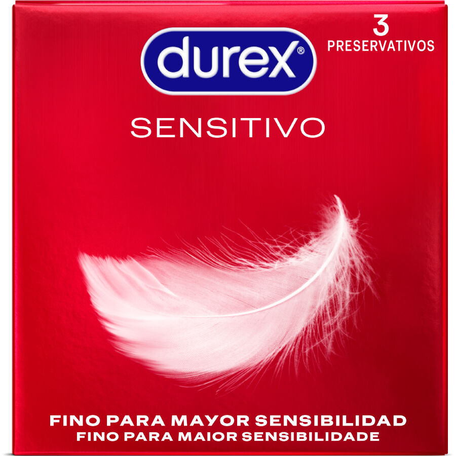 DUREX - PRÉSERVATIFS SENSITIVE 3 UNITÉS DUREX CONDOMS