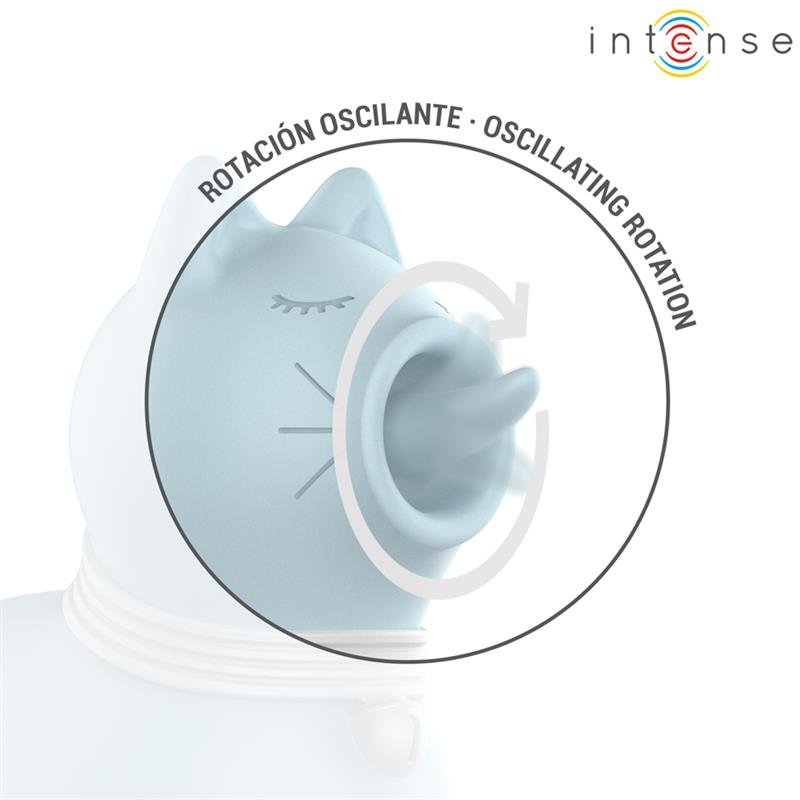 INTENSE - STIMULATEUR DUCHESSE AVEC LANGUE ROTATIVE 360º BLEU INTENSE FUN