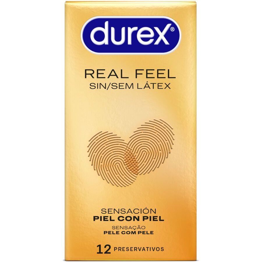 DUREX - PRÉSERVATIFS REAL FEEL SANS LATEX 12 UNITÉS DUREX CONDOMS