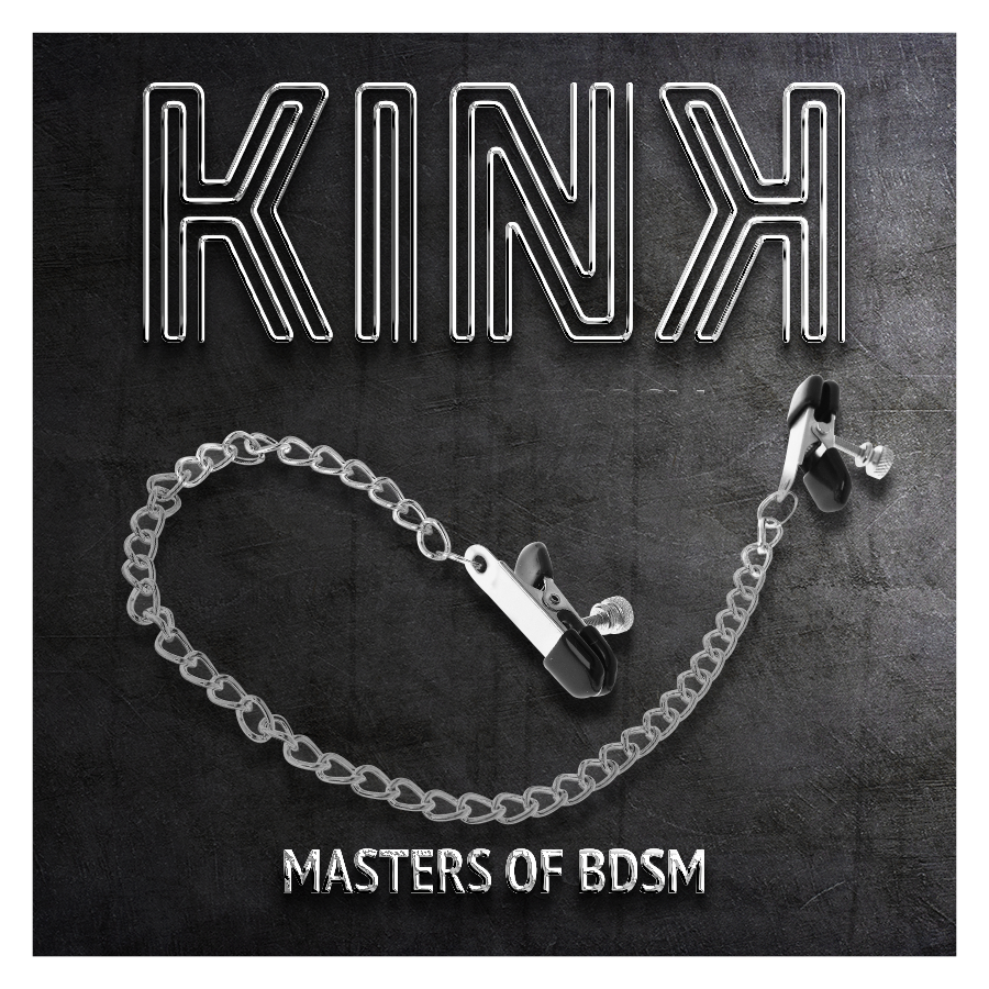 KINK - PINCES À TAMELON CHAÎNE PLATE ARGENT 34 CM KINK NIPPLE GRIP