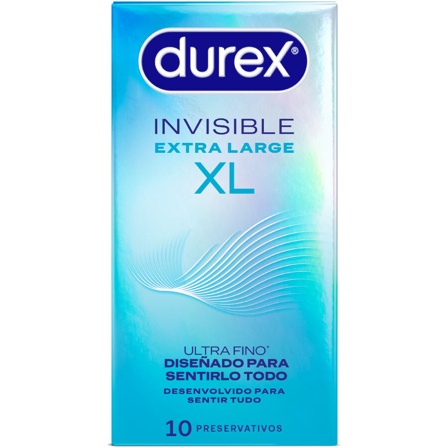 DUREX - PRÉSERVATIFS INVISIBLES XL 10 UNITÉS DUREX CONDOMS