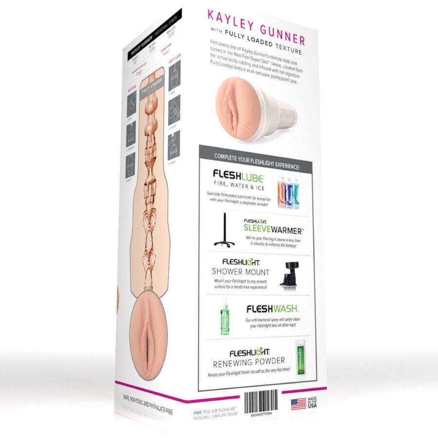 FLESHLIGHT - MASTURBATEUR VAGIN KAYLEY GUNNER FLESHLIGHT GIRLS