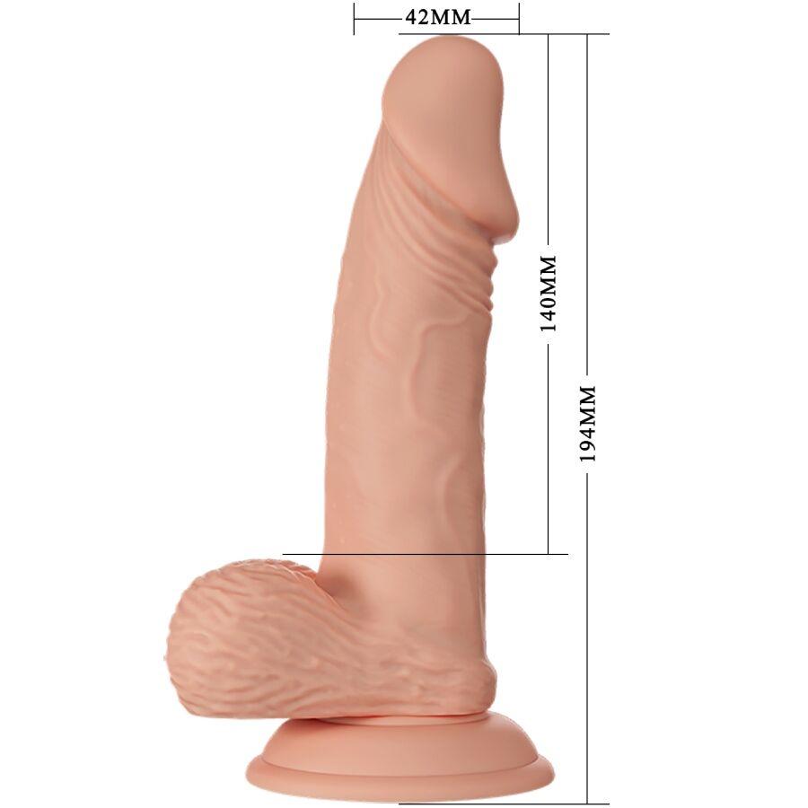 BAILE - BEAUTIFUL ENCOUNTER ZEBULON GODEMICHET RÉALISTE FLEXIBLE 19,4 CM NATUREL BAILE DILDOS