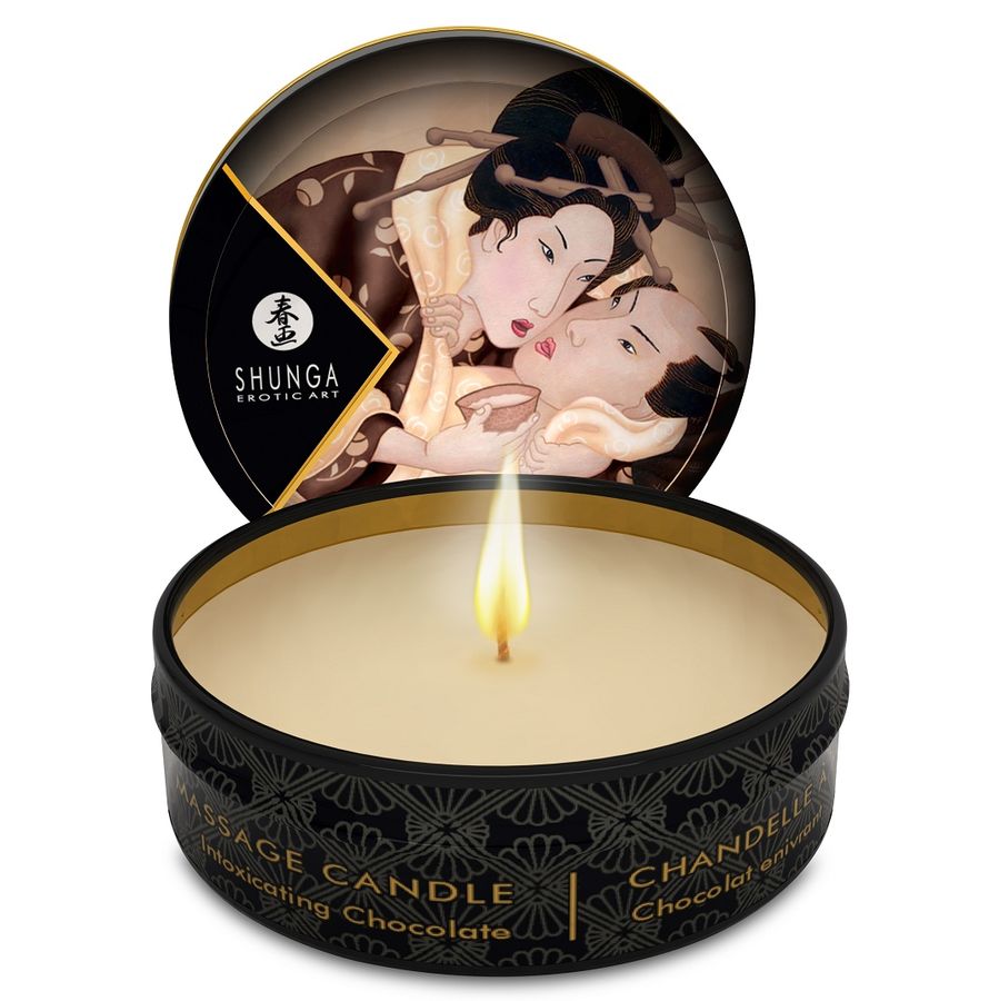 SHUNGA - BOUGIE DE MASSAGE MINI CARESS BY CANDELIGHT CHOCOLAT 30 ML SHUNGA CANDLES