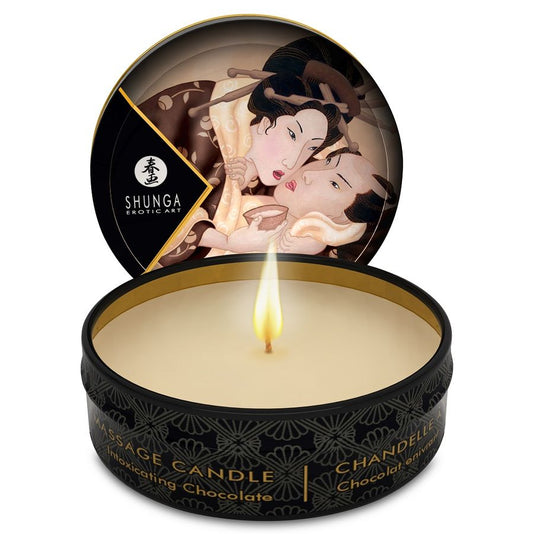 SHUNGA - BOUGIE DE MASSAGE MINI CARESS BY CANDELIGHT CHOCOLAT 30 ML SHUNGA CANDLES