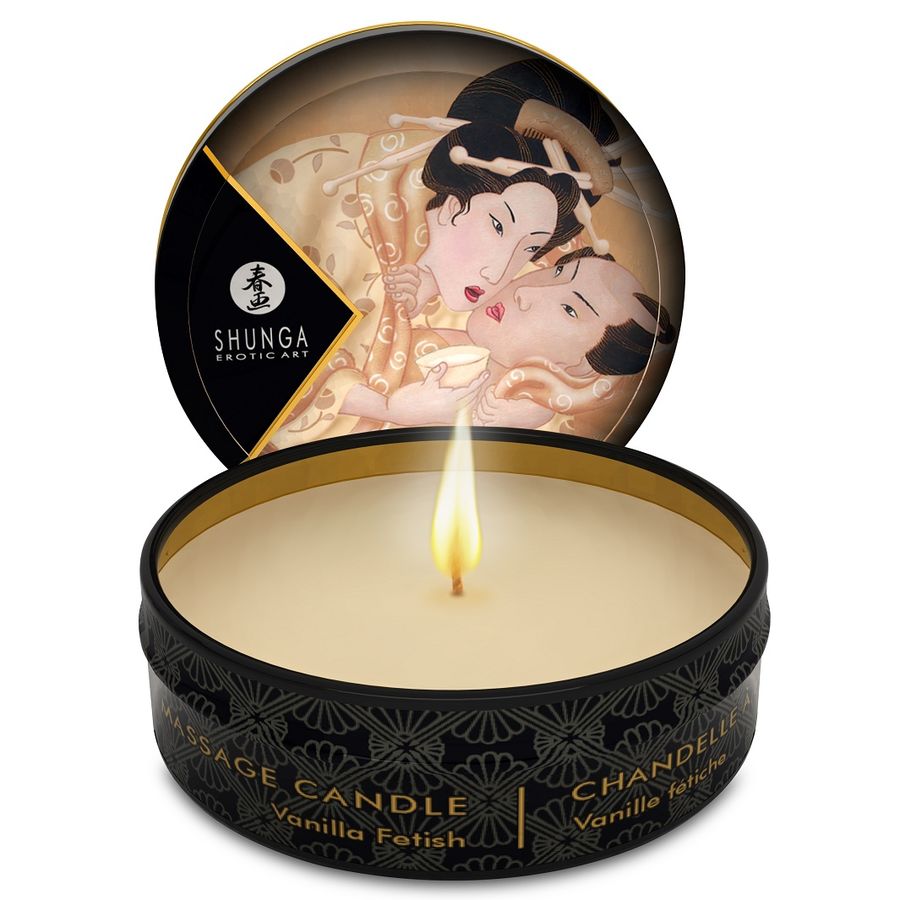 SHUNGA - BOUGIE DE MASSAGE MINI CARESS BY CANDELIGHT VANILLE 30 ML SHUNGA CANDLES