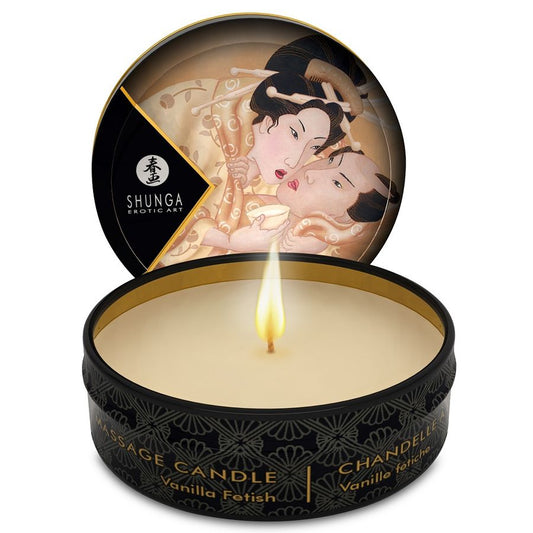 SHUNGA - BOUGIE DE MASSAGE MINI CARESS BY CANDELIGHT VANILLE 30 ML SHUNGA CANDLES