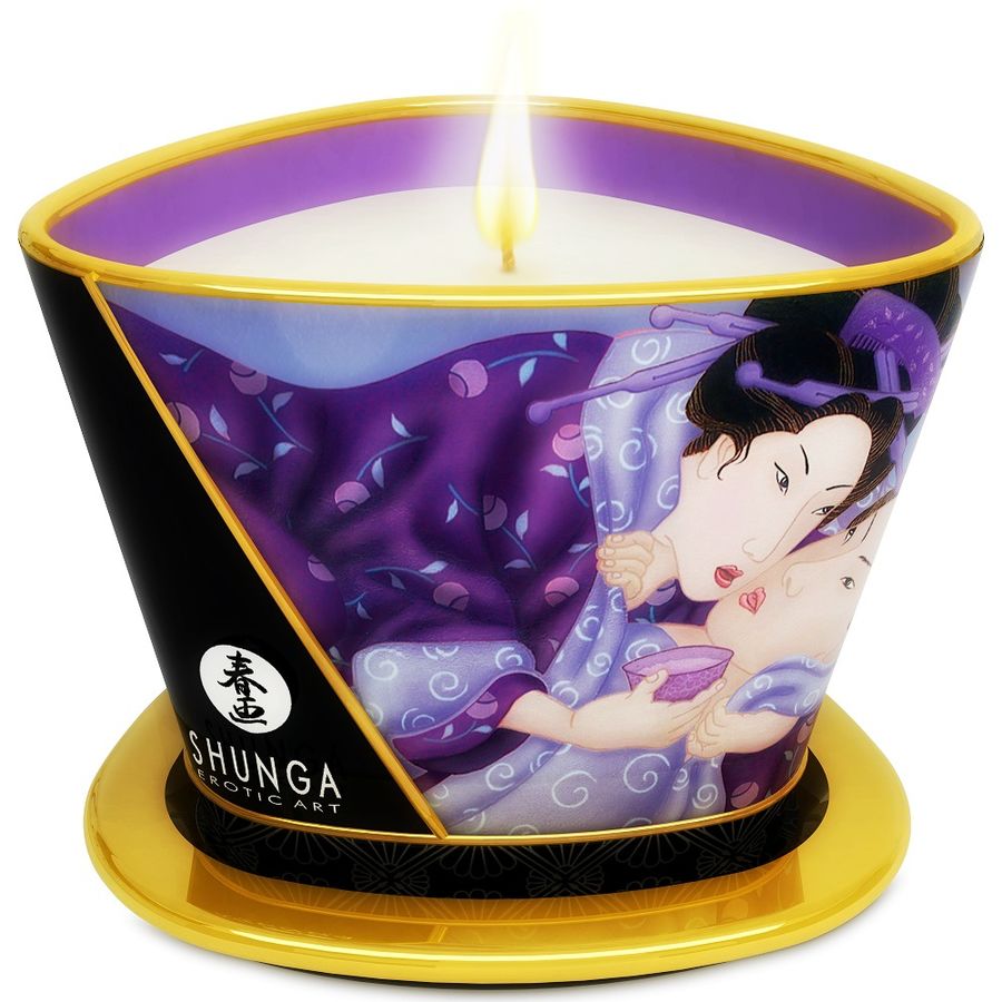 SHUNGA - MINI CARESSE AUX CHANDELLES BOUGIE DE MASSAGE FRUITS EXOTIQUES 170 ML SHUNGA CANDLES
