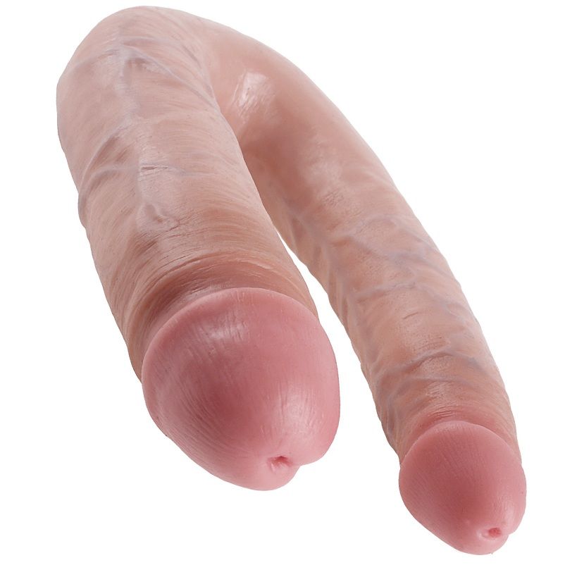 KING COCK - GODE DOUBLE PÉNÉTRATION 17.8 CM NATUREL KING COCK