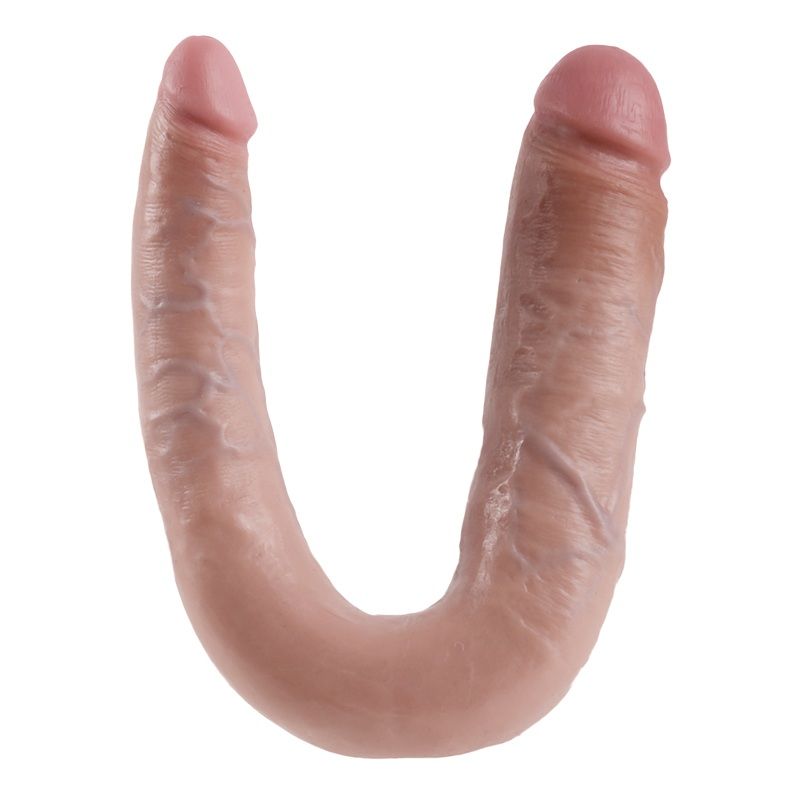 KING COCK - GODE DOUBLE PÉNÉTRATION 17.8 CM NATUREL KING COCK