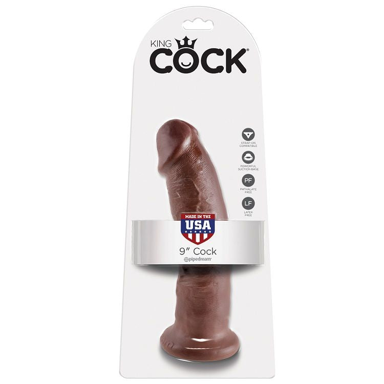 KING COCK - 9 GODE MARRON 22.9 CM KING COCK