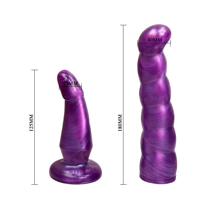 BAILE - HARNAIS ANAL ET VAGINAL FEMME LILAS GPOINT 17 CM BAILE