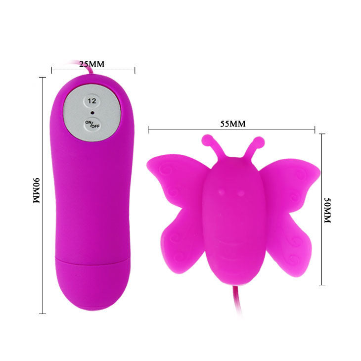 BAILE - LOVE EGGS STIMULATEUR DE CLITORIS PAPILLON 12 VITESSES TÉLÉCOMMANDE LILAS BAILE STIMULATING