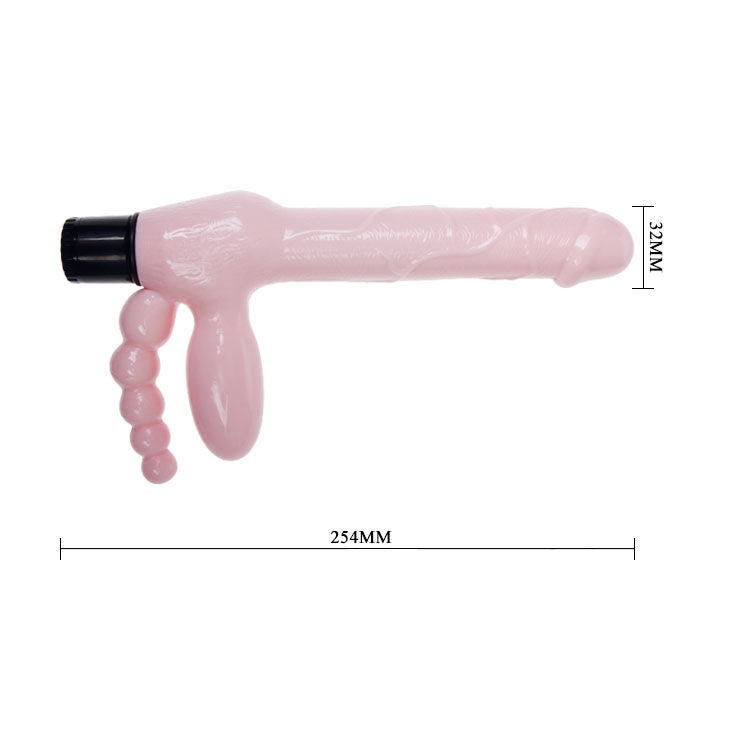 BAILE - HARNAIS SANS CORDE TPR AVEC VIBRATION ET STIMULATION ANAL 25.4 CM BAILE