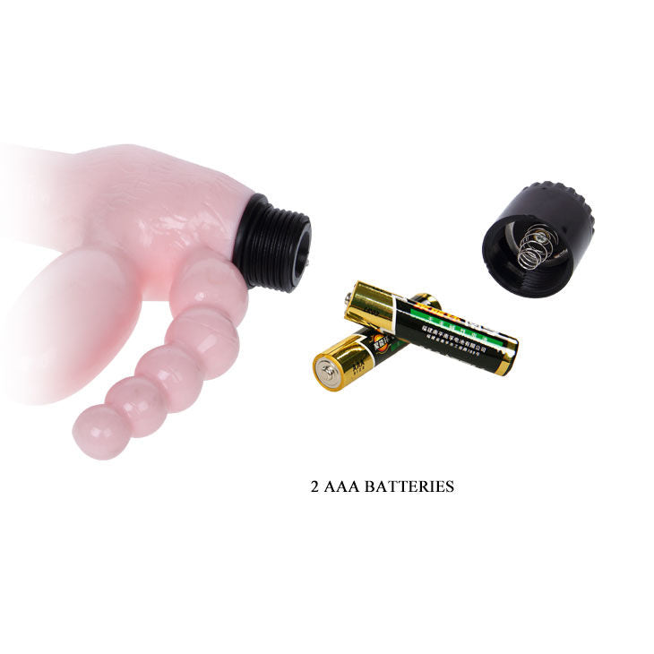 BAILE - HARNAIS SANS CORDE TPR AVEC VIBRATION ET STIMULATION ANAL 25.4 CM BAILE