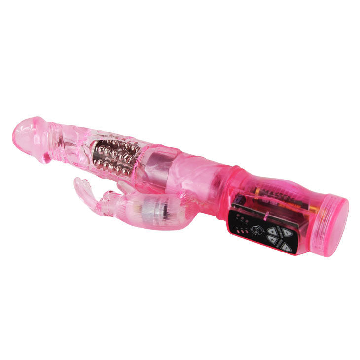 BAILE - MINI ROTATEUR LAPIN ROSE AVEC SUPERSTIMULATEUR BAILE ROTATIONS