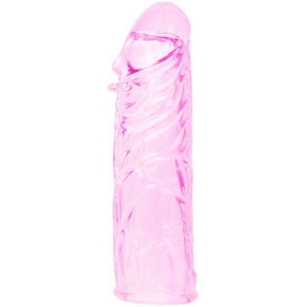 BAILE - HOUSSE DE PÉNIS EN SILICONE STIMULANTE ROSE 13 CM BAILE FOR HIM