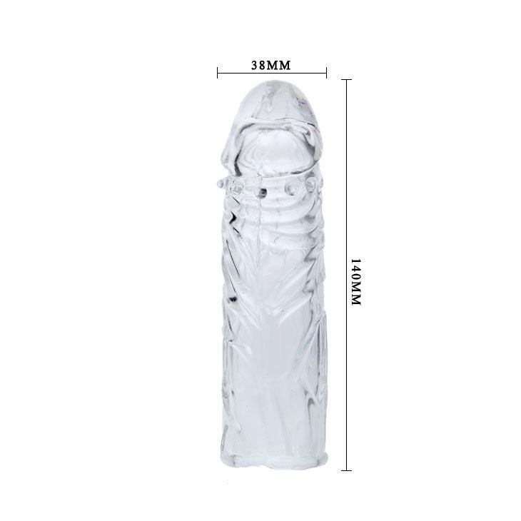 BAILE - COUVERCLE DE PÉNIS EN SILICONE TRANSPARENT 13 CM BAILE FOR HIM