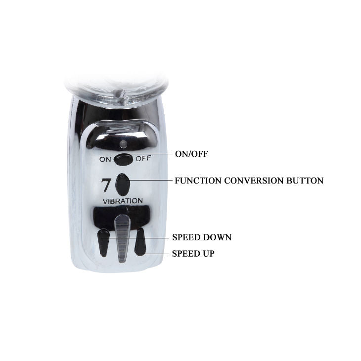 BAILE - ROTATEUR TRANSPARENT MISSILE AMOUR 26.5 CM BAILE ROTATIONS