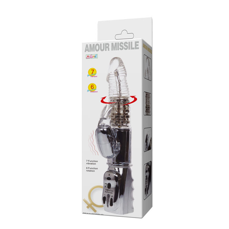 BAILE - ROTATEUR TRANSPARENT MISSILE AMOUR 26.5 CM BAILE ROTATIONS