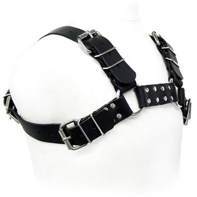 LEATHER BODY - HARNAIS BULL DOG NOIR LEATHER BODY