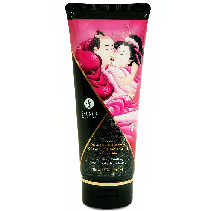 SHUNGA - CRÈME DE MASSAGE FRAMBOISE 200 ML SHUNGA MASSAGE CREAM