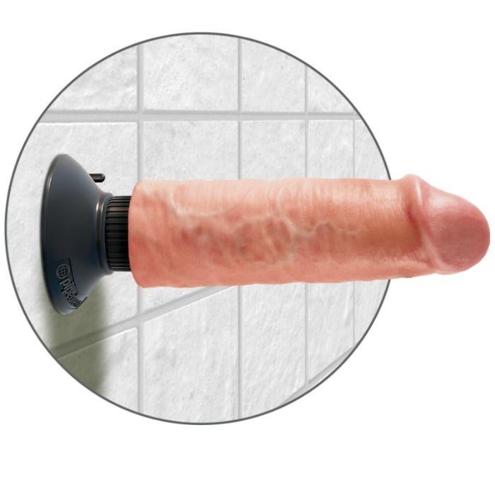 KING COCK - GODE VIBRATEUR 15.24 CM NATUREL KING COCK
