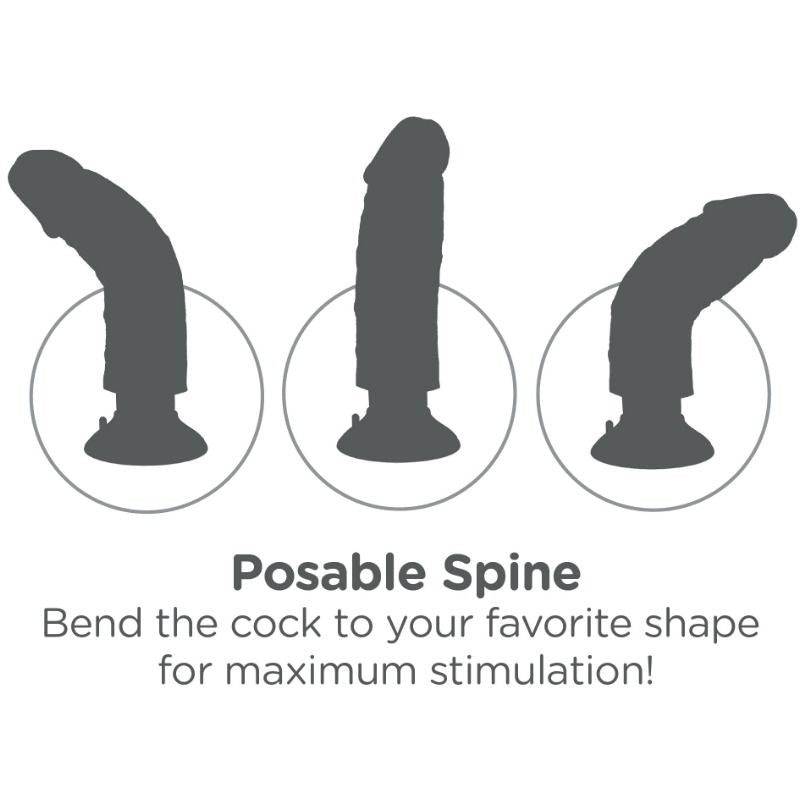 KING COCK - GODE VIBRATEUR 15.24 CM NATUREL KING COCK