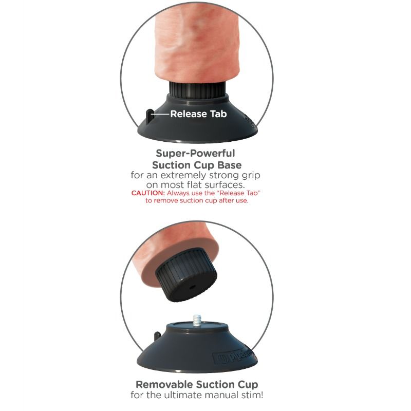 KING COCK - GODE VIBRATEUR 23 CM NATUREL KING COCK