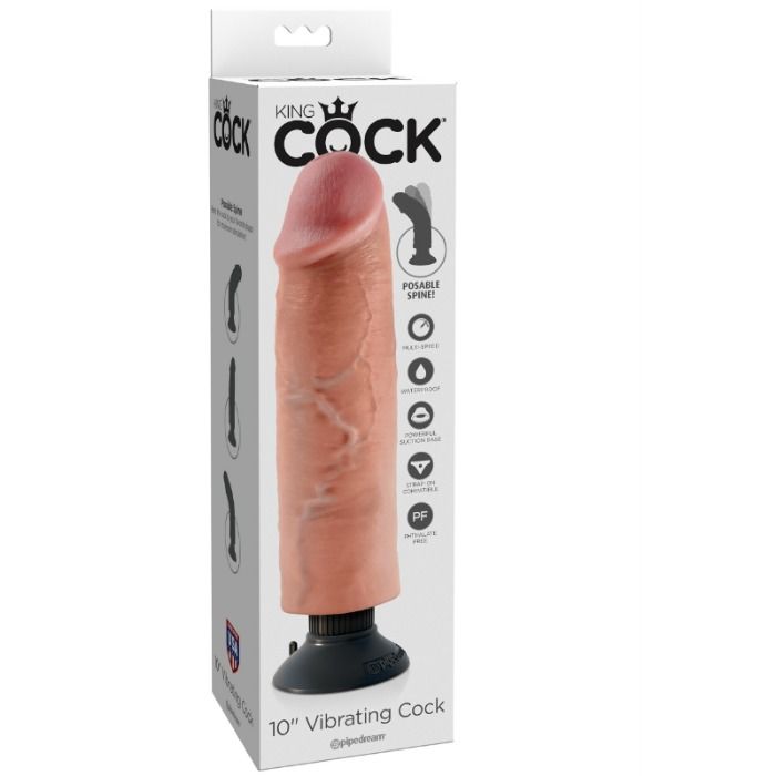 KING COCK - GODE VIBRANT 25.5 CM NATUREL KING COCK