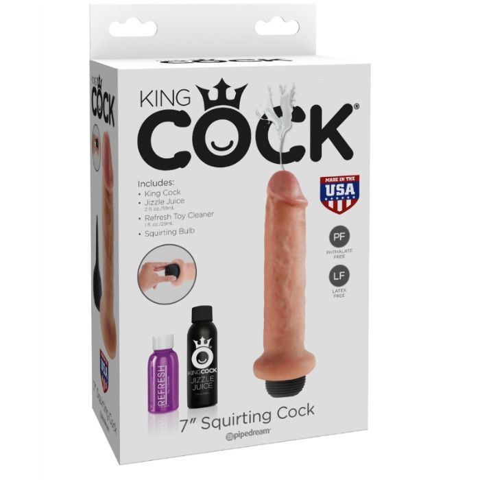 KING COCK - 17.8 CM GODE ÉJACULANTE KING COCK