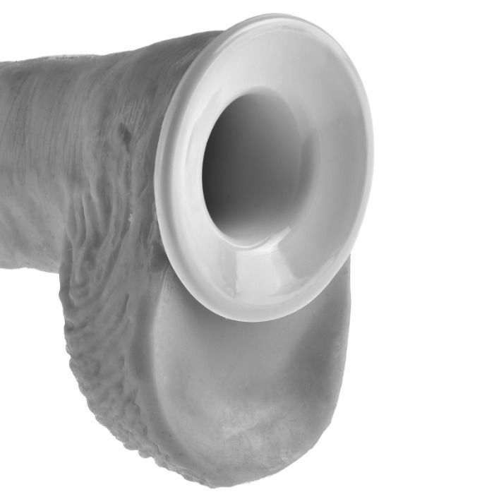 KING COCK - STRAP-ON AVEC GODE CREUX 28 CM ET SANGLES COULEUR CHAINE KING COCK