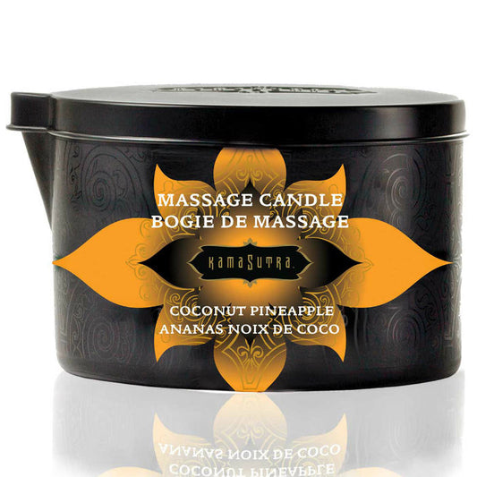 KAMASUTRA - BOUGIE DE MASSAGE COCO ET ANANAS 170GR KAMASUTRA COSMETICS