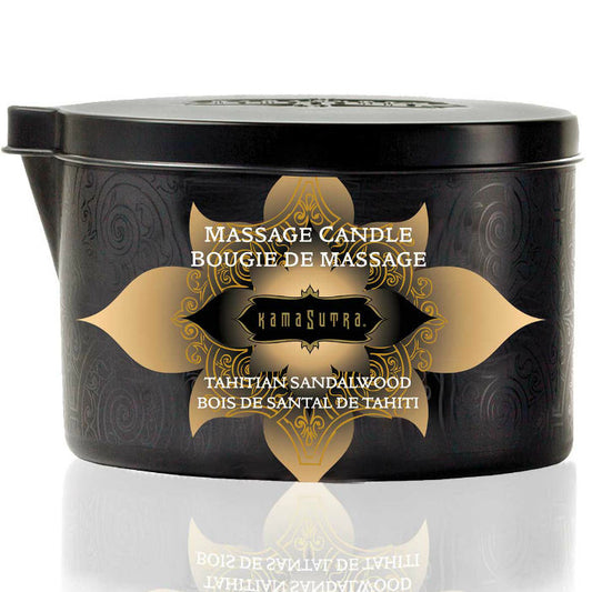 KAMASUTRA - BOUGIE DE MASSAGE VANILLE ET BOIS DE SANTAL 170 GR KAMASUTRA COSMETICS