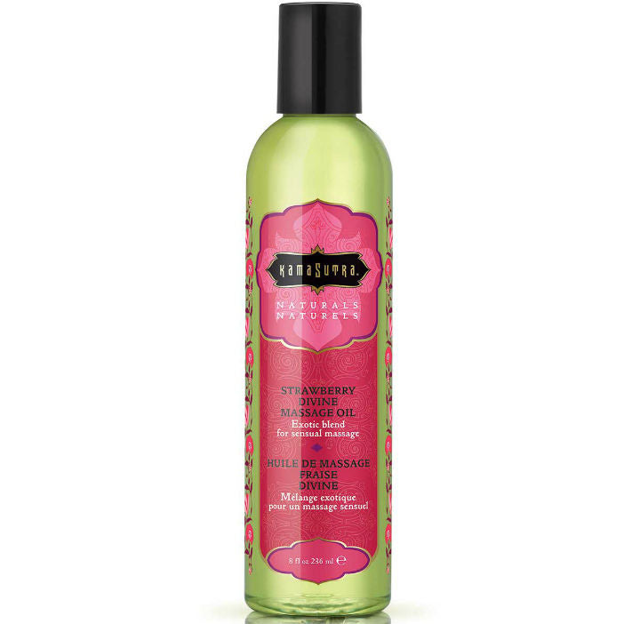 KAMASUTRA - HUILE DE MASSAGE DIVINE FRAISE NATURALS 236ML KAMASUTRA COSMETICS