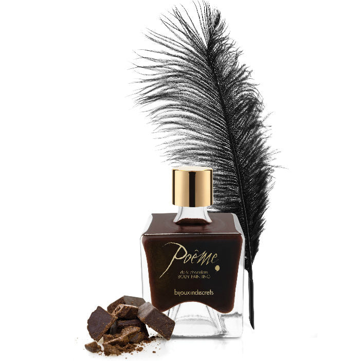 BIJOUX - POEME PEINTURE COMESTIBLE CHOCOLAT NOIR 50 GR BIJOUX POEME BODY PAINTING