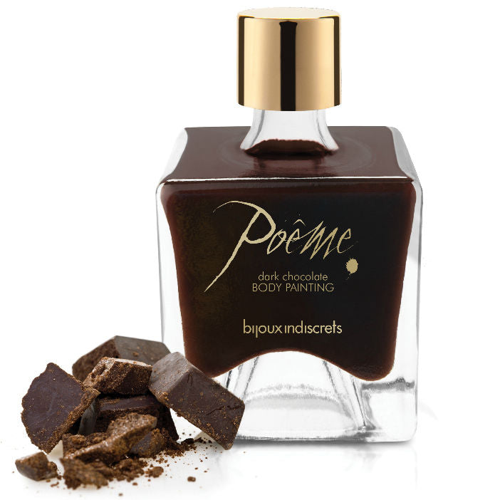 BIJOUX - POEME PEINTURE COMESTIBLE CHOCOLAT NOIR 50 GR BIJOUX POEME BODY PAINTING