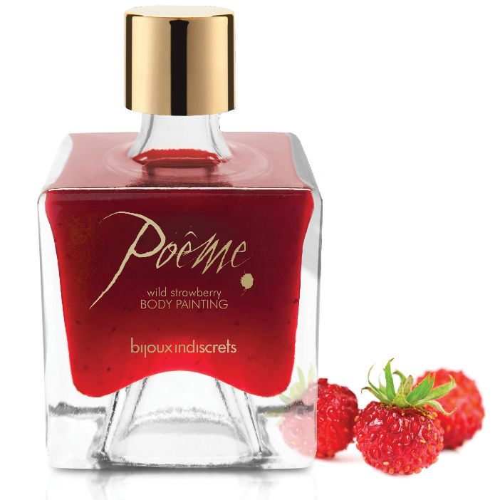 BIJOUX - POEME PEINTURE COMESTIBLE FRAISE DES SAUVAGES 50 GR BIJOUX POEME BODY PAINTING