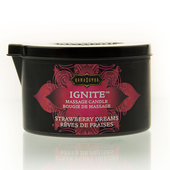 KAMASUTRA - BOUGIE DE MASSAGE FRAISE RÊVES 170 GR KAMASUTRA COSMETICS