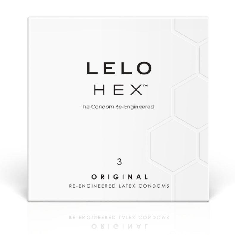 LELO - BOÎTE DE PRÉSERVATIFS HEX 3 UNITÉS LELO